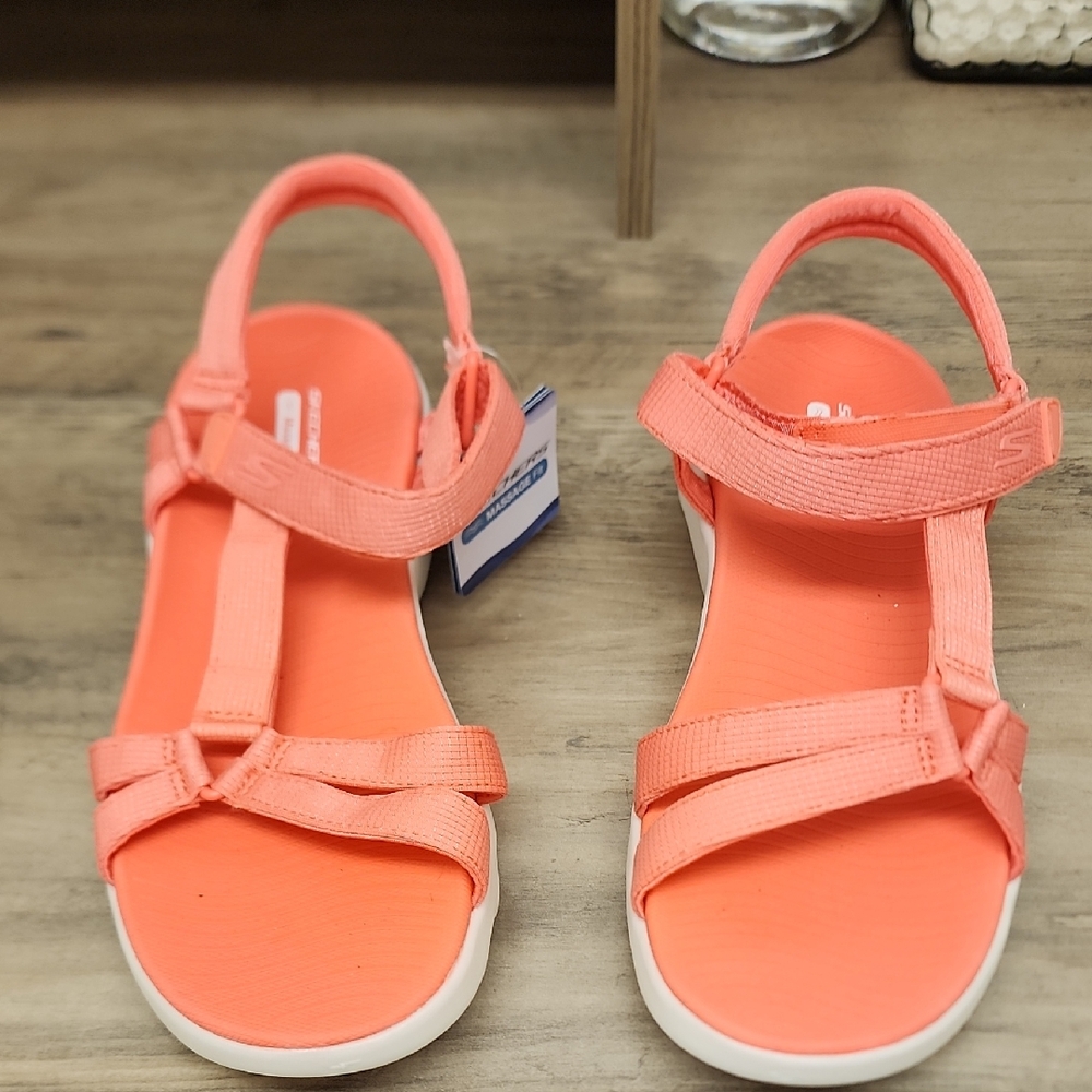 Skechers Kids' Vibrant Coral Sandals